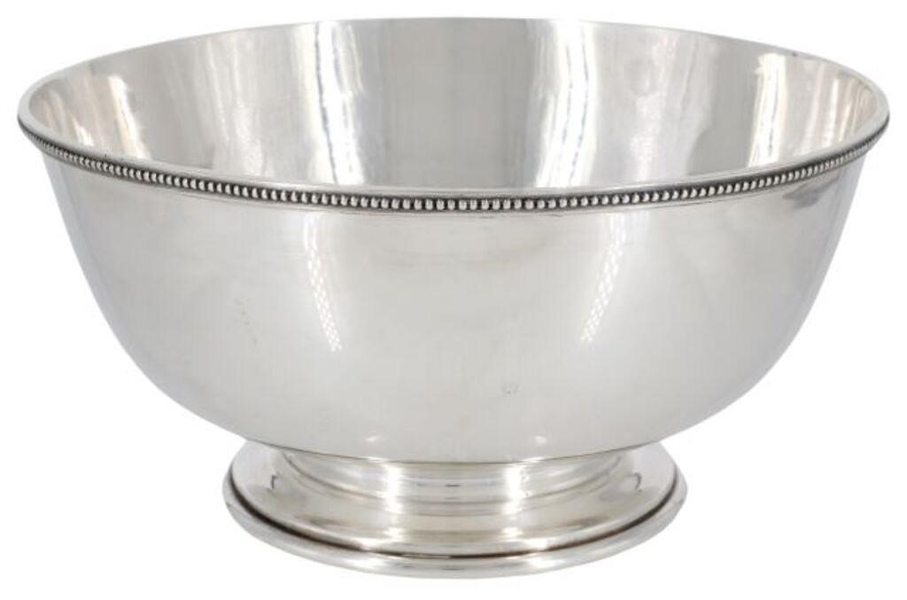 Appraisal: Paul Revere Reproduction sterling silver footed bowl Tuttle Silversmiths with