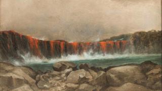 Appraisal: William Coulter Painting River of Molten Rock Hawaii Framed William