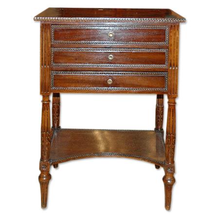 Appraisal: Continental Neoclassical Style Mahogany Side Table Estimate -