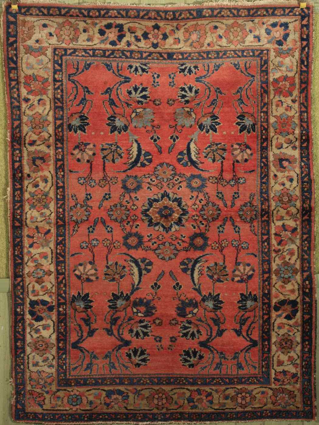 Appraisal: ORIENTAL RUG MALAYER ' x ' '' Flowering vines serrated