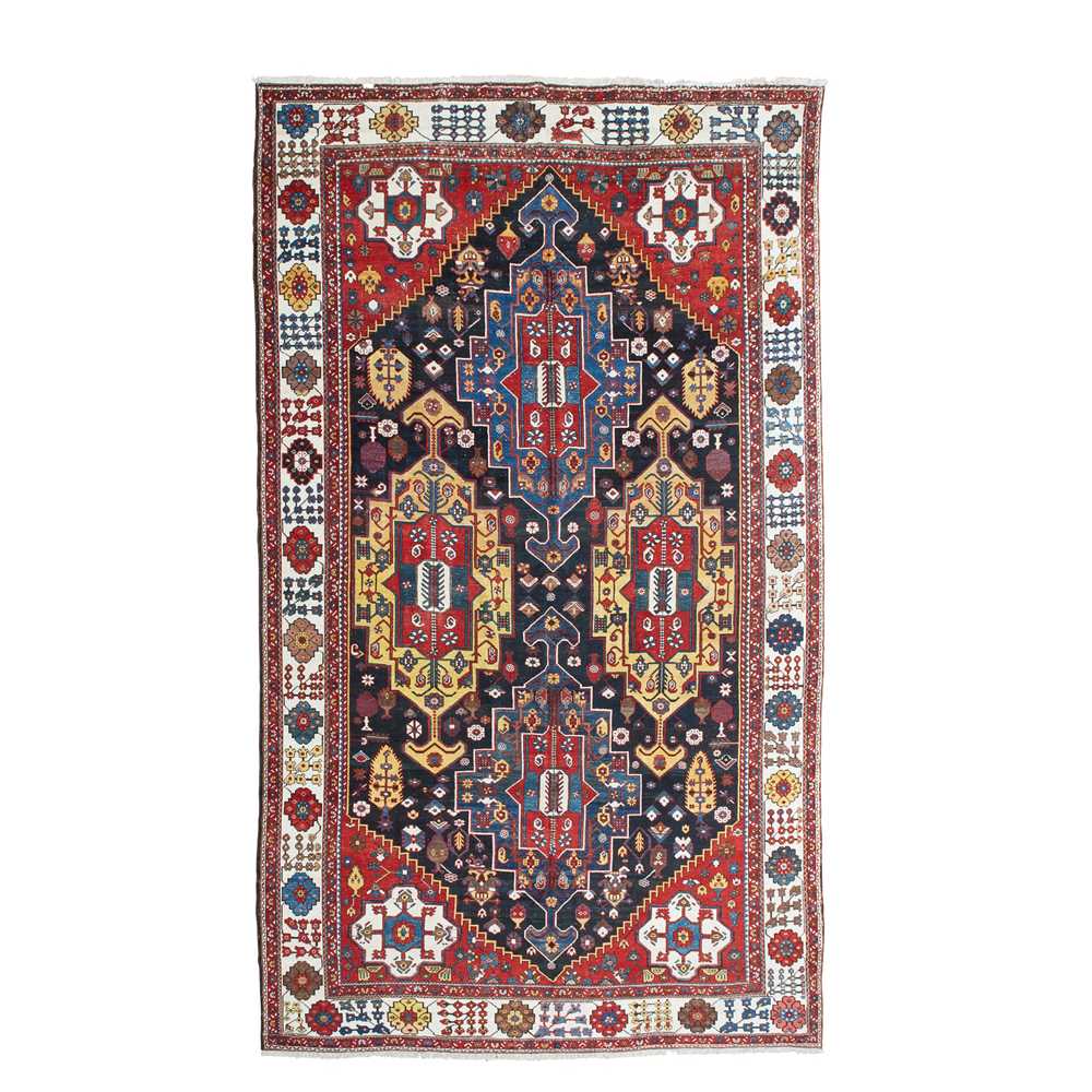 Appraisal: BAKHTIARI CARPET WEST PERSIA EARLY TH CENTURY the dark indigo