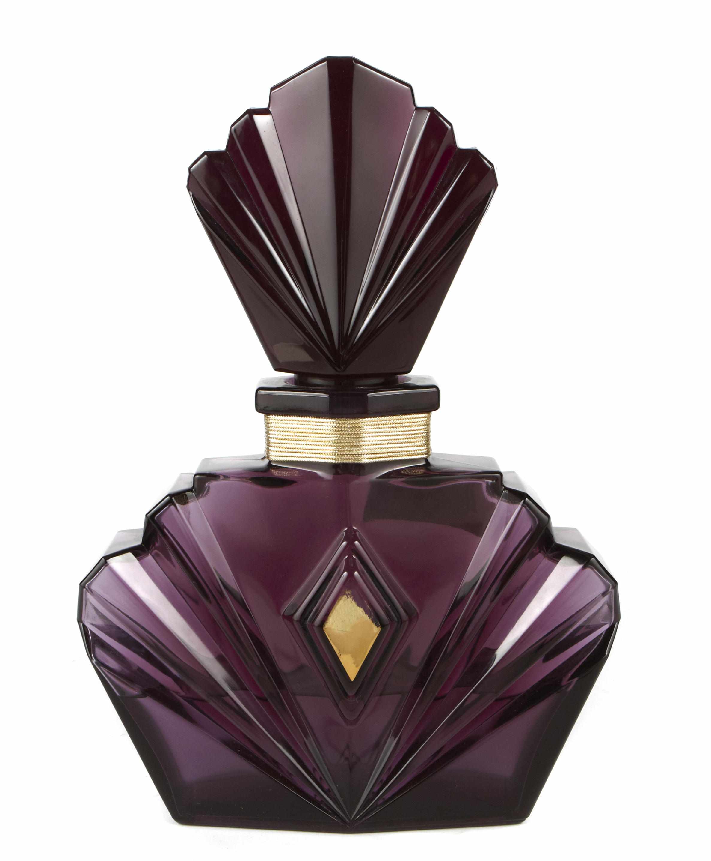 Appraisal: An amethyst glass perfume factice height in