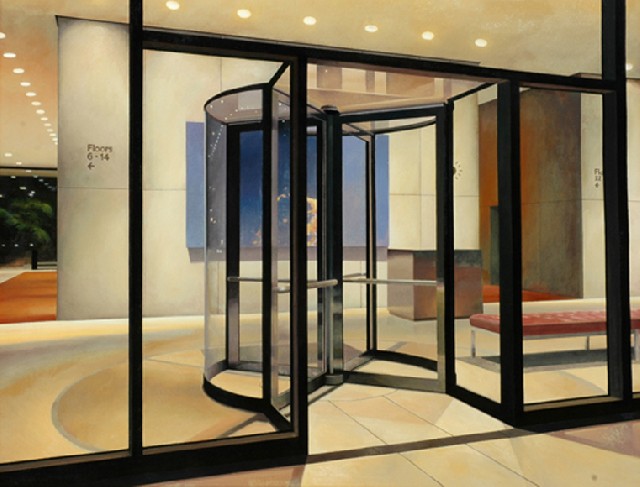 Appraisal: Geoffrey Dupree born Revolving Door oil on canvas on board