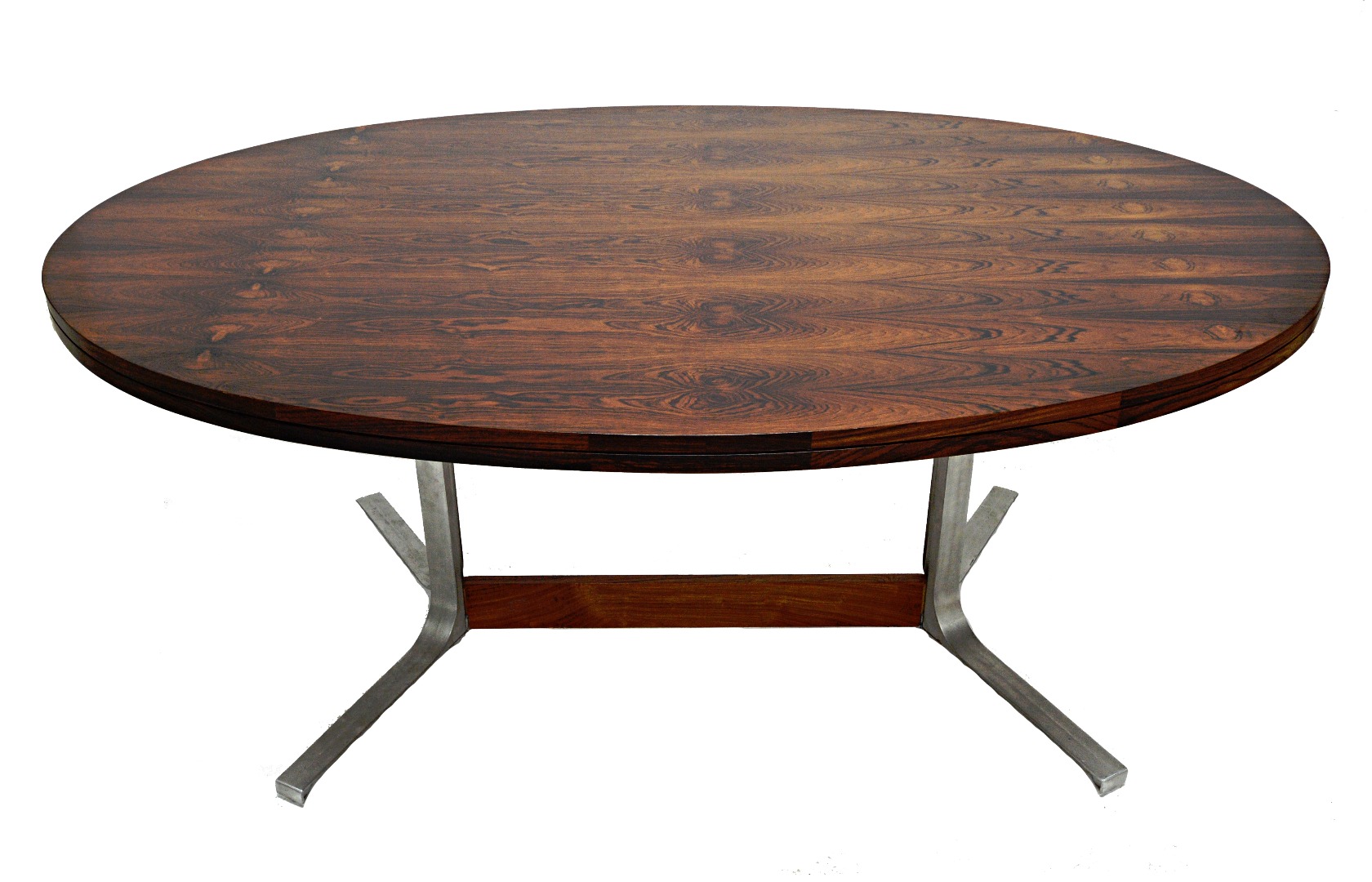 Appraisal: A mid th century Archie Shine Limited oval rosewood dining