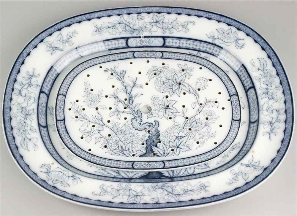 Appraisal: IRONSTONE PLATTER probably English late th century marked ''Vesper'' oval