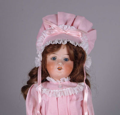 Appraisal: BOHEMIAN BISQUE DOLL Lovely bisque doll has sleep eyes and