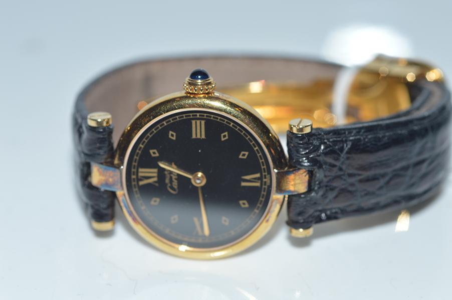 Appraisal: A WATCH BY CARTIER A WATCH BY CARTIER