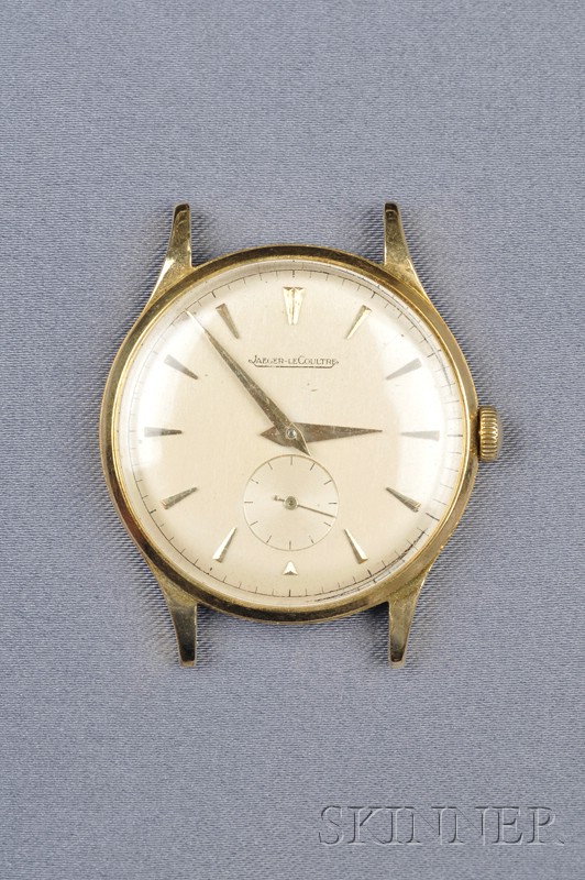 Appraisal: kt Gold Wristwatch Jaeger LeCoultre the ivorytone metal dial with