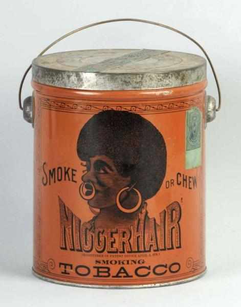 Appraisal: N-Hair Tobacco Tin Description Nice image Condition Near Mint Size