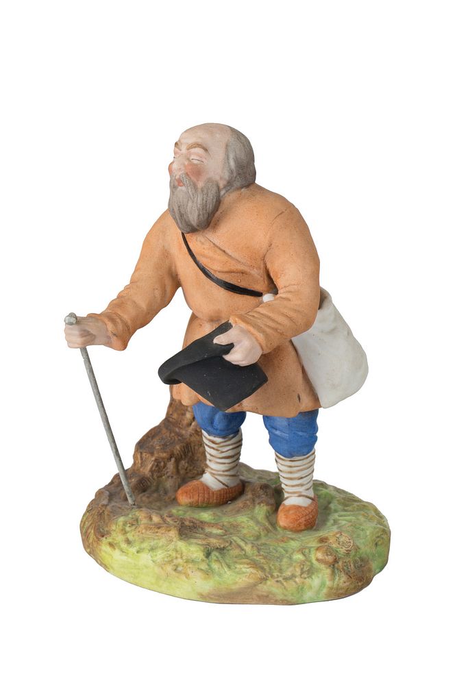 Appraisal: A RUSSIAN PORCELAIN FIGURE OF A BLIND BEGGAR GARDNER PORCELAIN