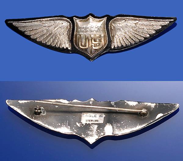 Appraisal: A World War era Dallas Pilot's wing All-metal variant with