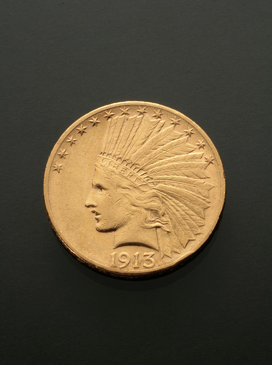 Appraisal: U S Indian Head Ten-Dollar Gold Coin Dated S