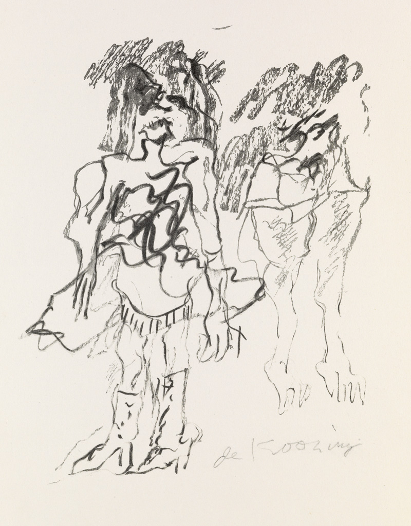 Appraisal: WILLEM DE KOONING Two Women Lithograph on cream wove paper