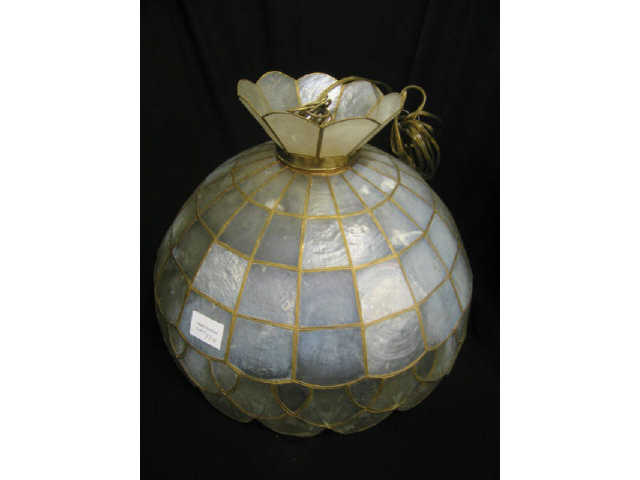 Appraisal: Hanging Lamp made out of shell