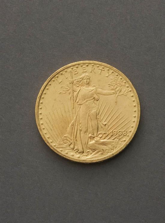 Appraisal: U S Saint-Gaudens Twenty-Dollar Gold Coin