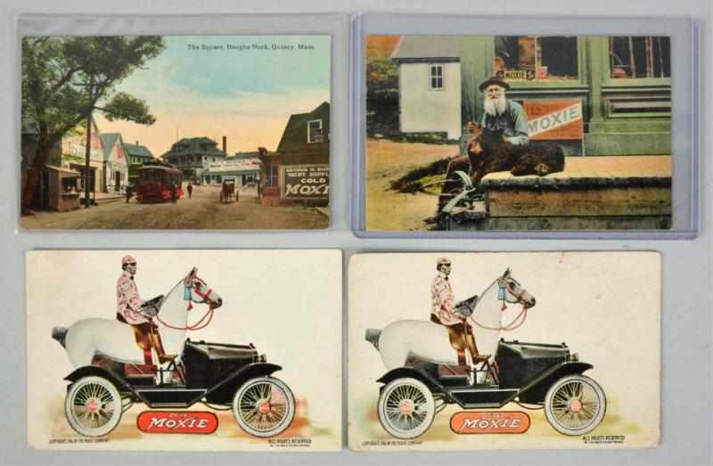 Appraisal: Lot of Early Moxie Postcards Includes two Moxie Mobile postcards