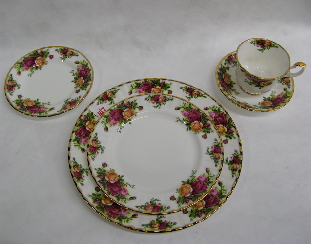 Appraisal: ENGLISH ROYAL ALBERT BONE CHINA SET pieces in the Old