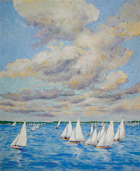 Appraisal: Eleanor Parke Custis District Of Columbia - SUMMER REGATTA watercolor