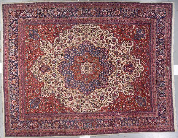 Appraisal: A Meshed carpet Northeast Persia circa size approximately ft in