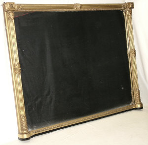 Appraisal: A Regency giltwood overmantel mirror circa of rectangular form the