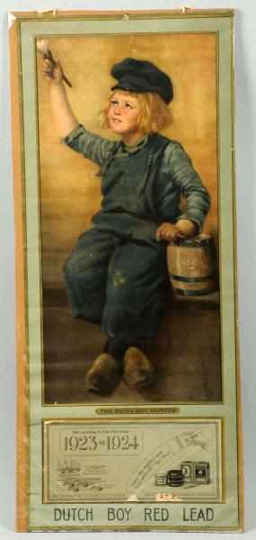 Appraisal: Dutch Boy Paint Calendar Retains cover sheet on pad with