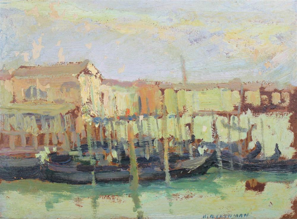 Appraisal: HARRY B LACHMAN AMERICAN - VENICE Oil on board x