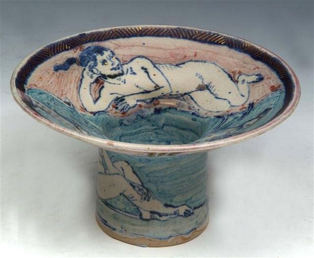 Appraisal: ERIC JAMES MELLON 'Folly Day Dreams' a shallow footed bowl