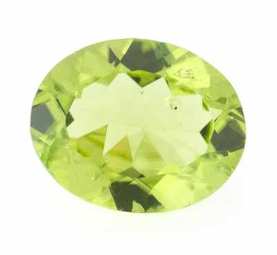 Appraisal: An Unmounted Carat Pridot Oval faceted cut peridot weighing ct