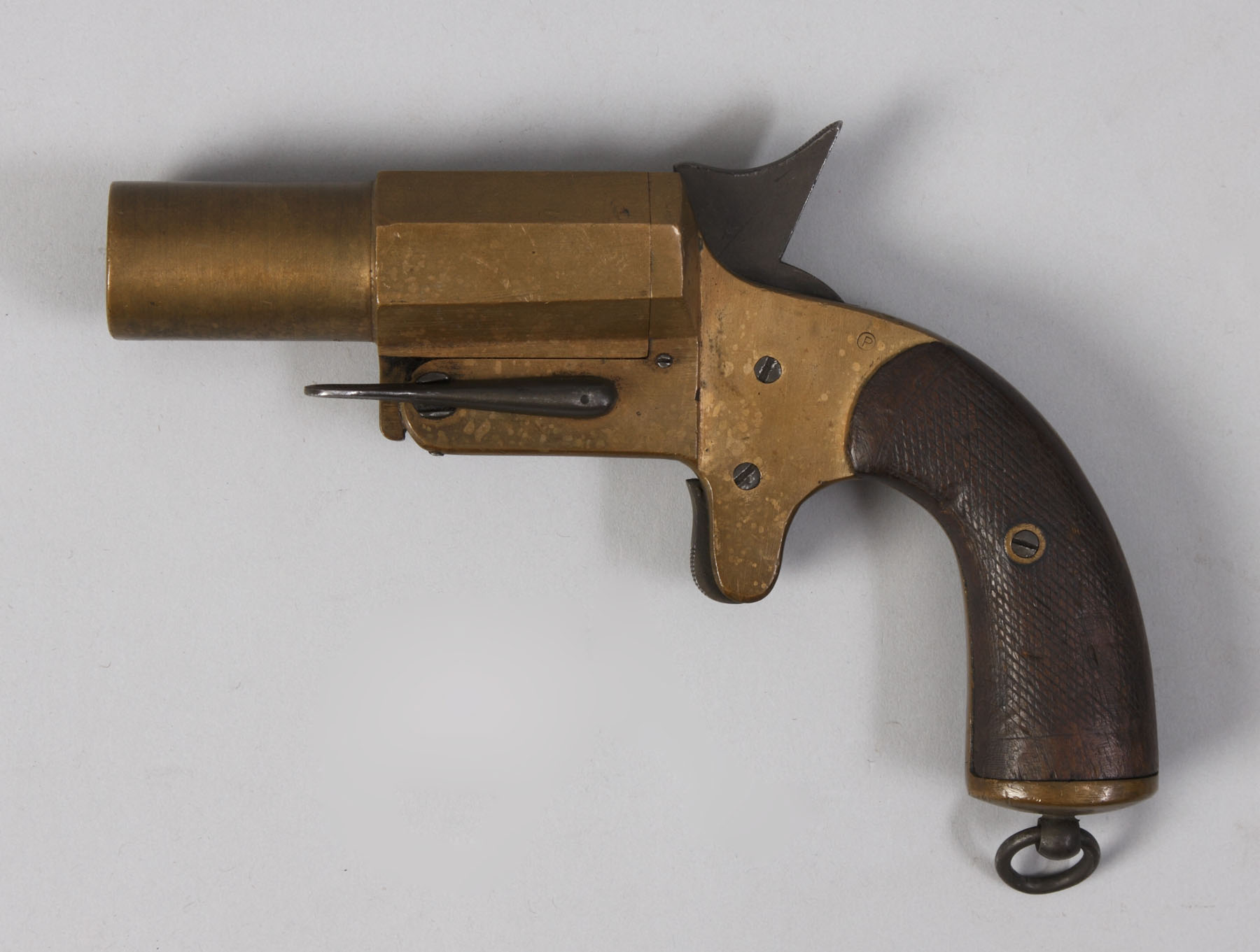 Appraisal: Brass Frame Flare Gun Barrel