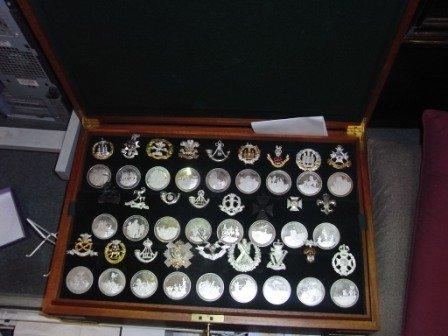 Appraisal: A GREAT BRITISH REGIMENTS BIRMINGHAM MINT CASED SET OF SILVER