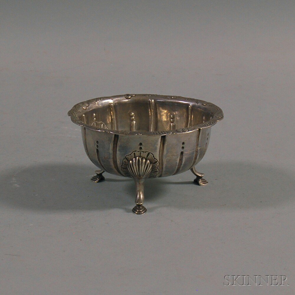 Appraisal: Continental Silver Footed Bowl rubbed marks to bottom the small