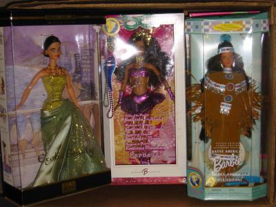 Appraisal: Five boxed Barbie dolls Festival of the World Carnival Princess