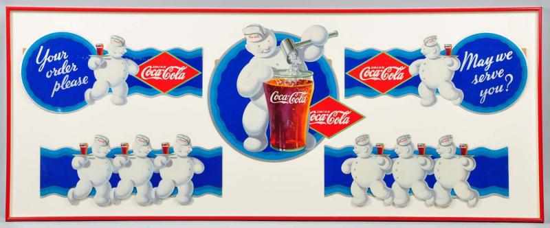 Appraisal: Coca-Cola Canadian Snowman Festoon Description Beautifully mounted with nylon line