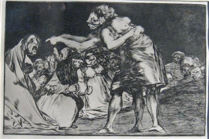 Appraisal: FRANCISCO DE GOYA spanish - LA QUE MAL MARDIA NUNCA