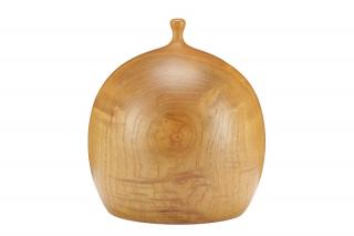 Appraisal: John Whitehead English Turned Ash Wood Vase John Whitehead British