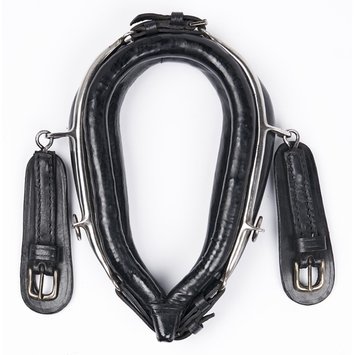 Appraisal: Saddlery An unusual miniature stitched leather and nickel plated brass