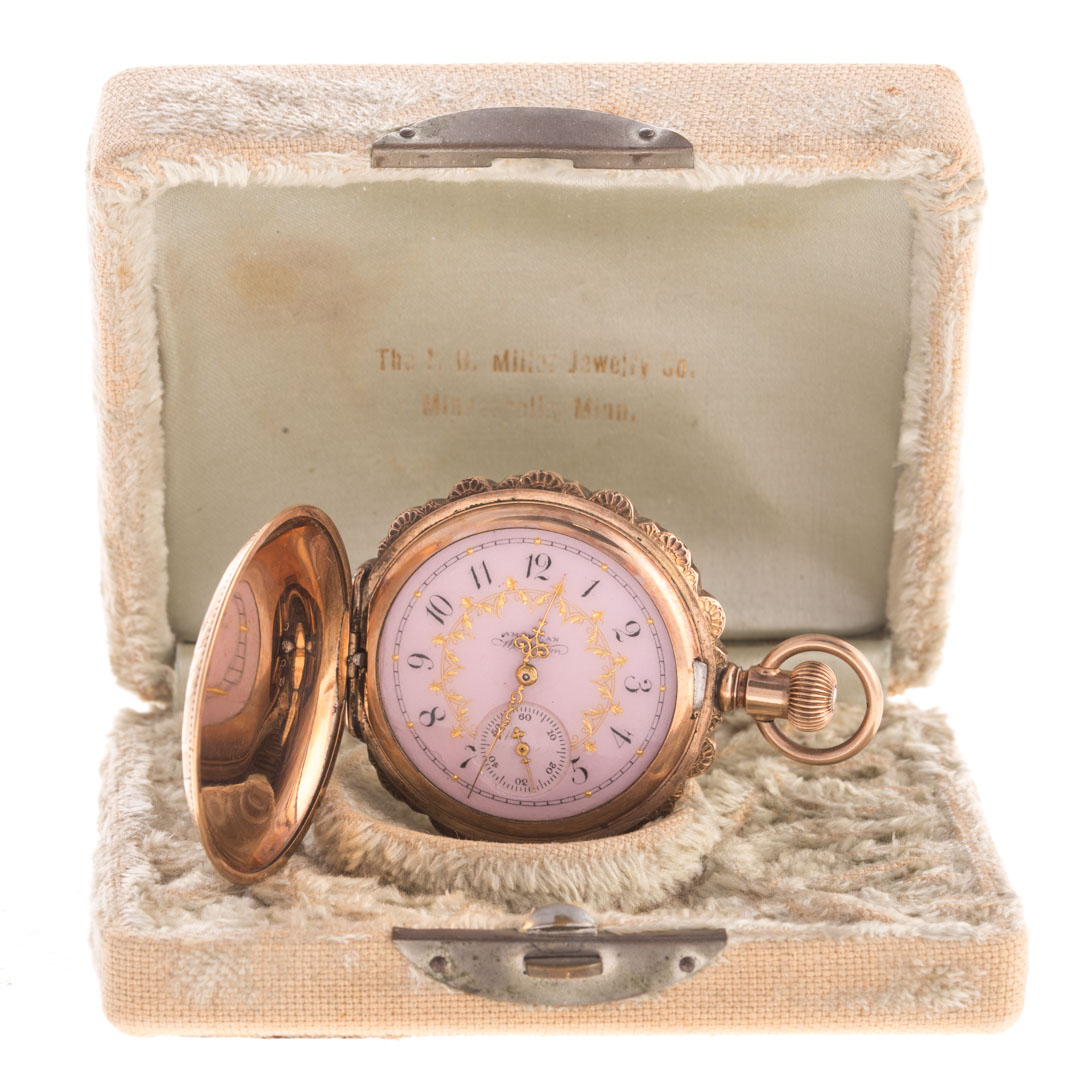 Appraisal: An American Waltham Pocket Watch Gold plated lovely scalloped edge