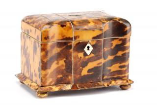 Appraisal: English Regency Tortoiseshell Tea Caddy th C English th century