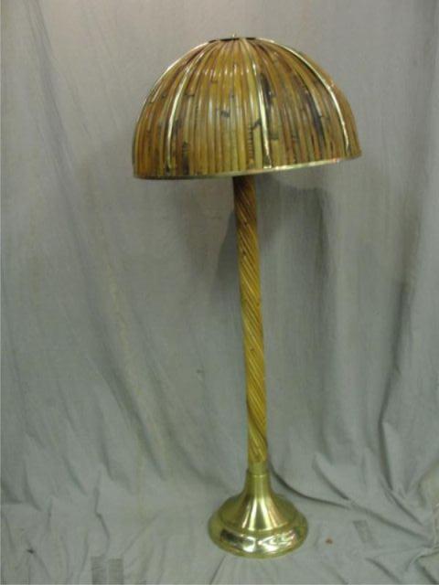 Appraisal: Bamboo Form Lamp From a Scarsdale home Dimensions h