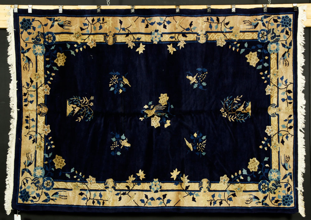 Appraisal: - th C Chinese Peking Rug th century Chinese Peking