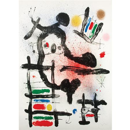 Appraisal: Joan Miro L'OISEAU FRONDE Color lithograph Estimate -