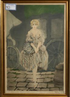 Appraisal: Louis Icart French - pencil signed AP drypoint and aquatint