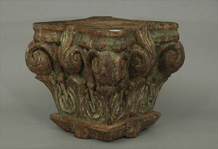 Appraisal: Carved Wooden Capital