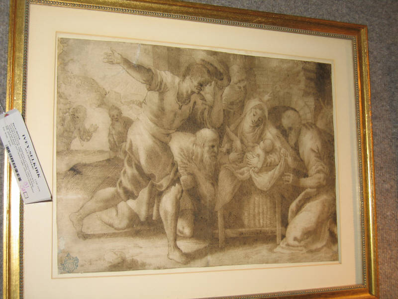 Appraisal: DAVID CUSTOS GERMAN TH CENTURY ADORATION OF THE SHEPHERDS color