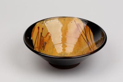 Appraisal: Francoise Dufayard born an earthenware conical bowl cm diameter and