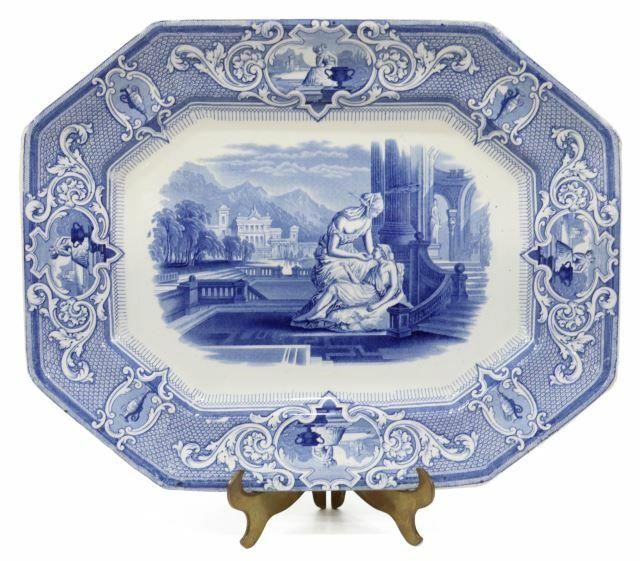 Appraisal: English Staffordshire Sydenham series ironstone platter Joseph Clementson for Davenport