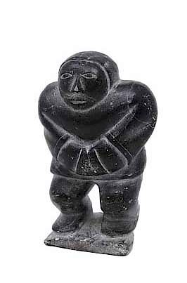 Appraisal: Carved Inuit Indian Figure Carved Inuit Indian Figure Measures Measures