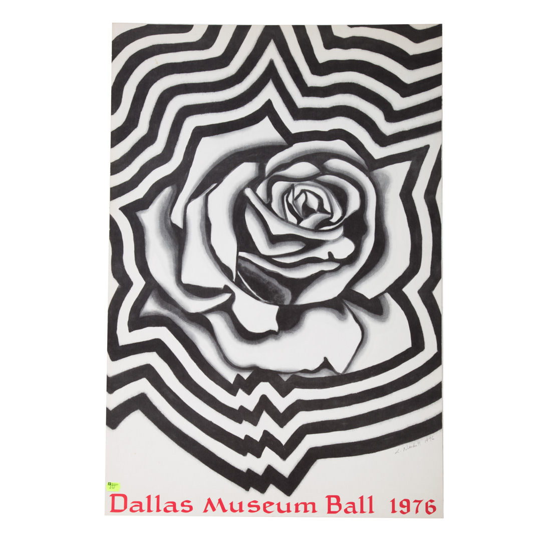 Appraisal: Lowell Nesbitt Dallas Museum Ball poster American - Signed and