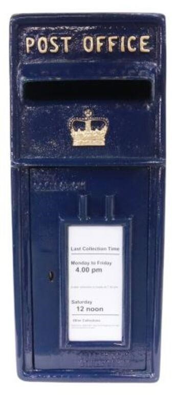 Appraisal: English metal post box after the original Carron Company model