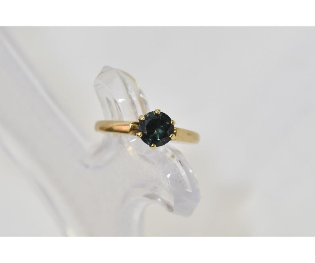 Appraisal: k gold topaz ring mm ring size together with a